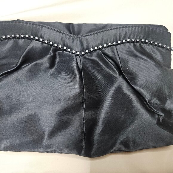 Black Satin Handbag - Picture 1 of 5